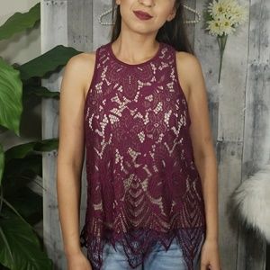 Almost Famous NWT Lace Top